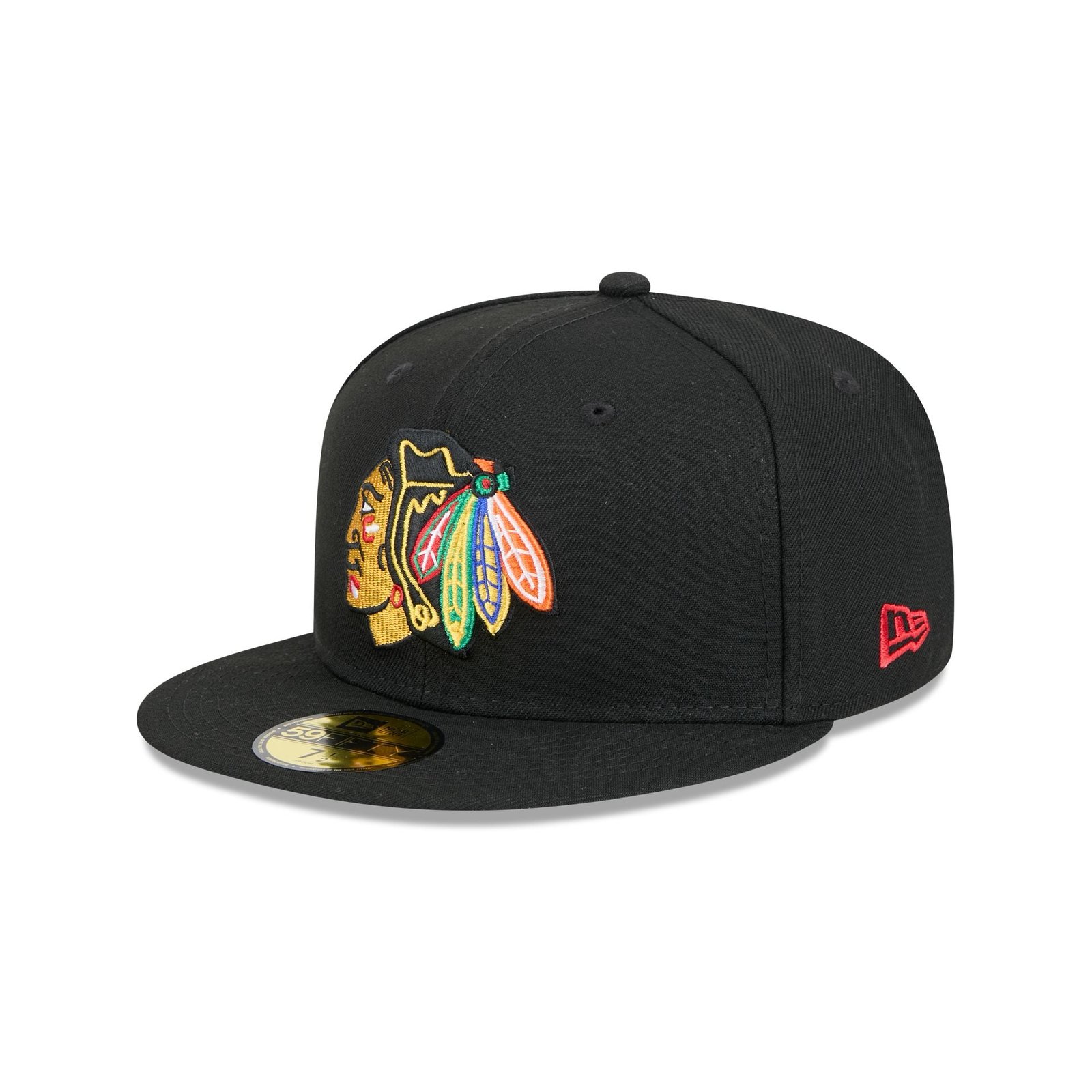 60646405_59FIFTY_CHS595024921_CHIBLA_OTC_3QL.jpg Chicago Blackhawks Team 59FIFTY Fitted Hat - Imagen 1