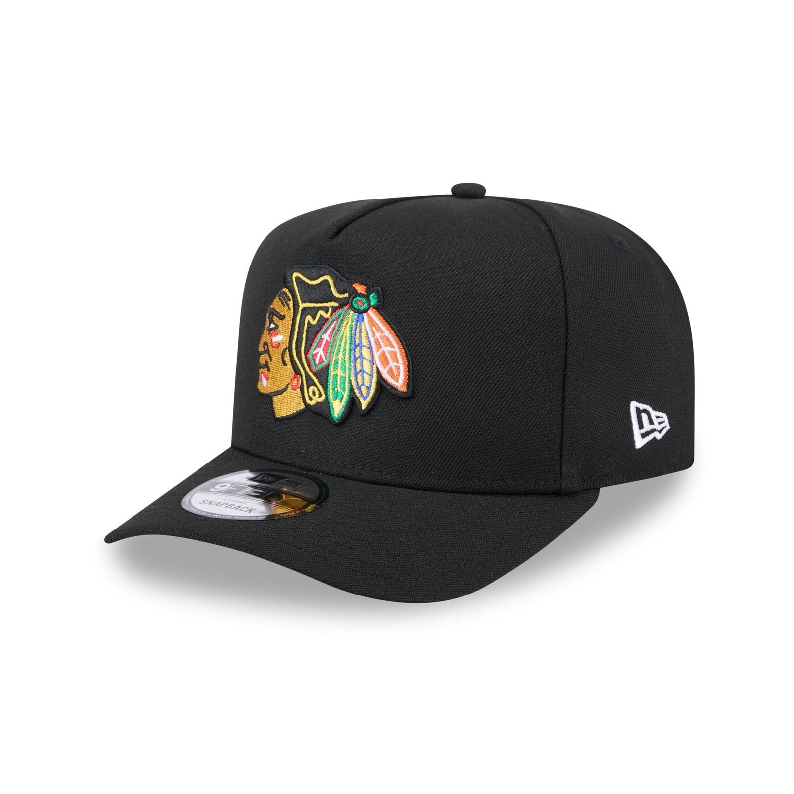 60646447_9FIFTYAF_CHS950AF24187_CHIBLA_OTC_3QL.jpg Chicago Blackhawks Team 9FIFTY A-Frame Snapback Hat - Imagen 1