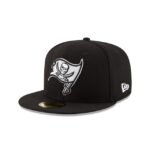 Tampa Bay Buccaneers Black & White 59FIFTY Fitted Hat