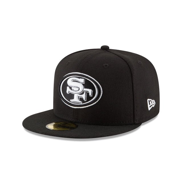 8914546851870.jpg San Francisco 49ers Black & White 59FIFTY Fitted Hat - Imagen 1
