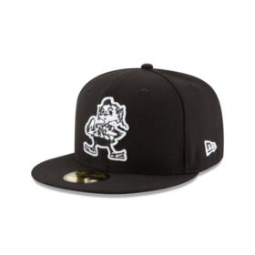 Cleveland Browns Black & White 59FIFTY Fitted Hat