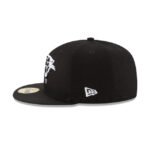 Carolina Panthers Black & White 59FIFTY Fitted Hat - Imagen 5