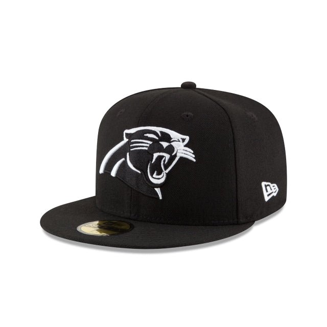 8914555011102.jpg Carolina Panthers Black & White 59FIFTY Fitted Hat - Imagen 1