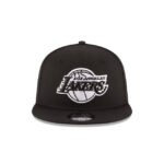 Los Angeles Lakers Basic Black 9FIFTY Snapback Hat - Imagen 2
