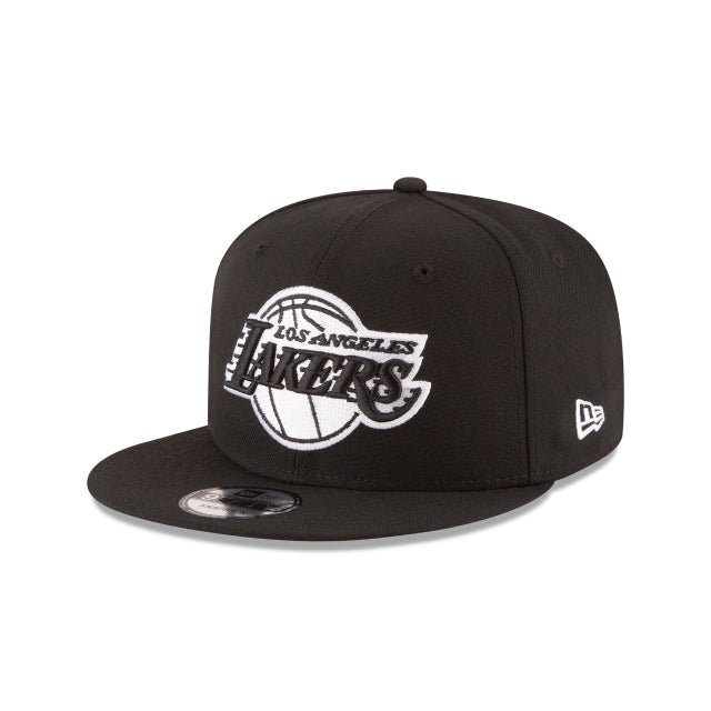 8916319797278.jpg Los Angeles Lakers Basic Black 9FIFTY Snapback Hat - Imagen 1