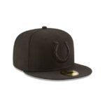Indianapolis Colts Black On Black 59FIFTY Fitted Hat - Imagen 3