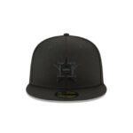 Houston Astros Blackout Basic 59FIFTY Fitted Hat - Imagen 2