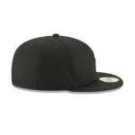Colorado Rockies Blackout Basic 59FIFTY Fitted Hat - Imagen 6