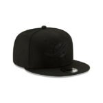 Miami Dolphins Basic Black On Black 9FIFTY Snapback Hat - Imagen 3
