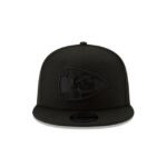 Kansas City Chiefs Basic Black On Black 9FIFTY Snapback Hat - Imagen 2