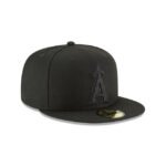 Los Angeles Angels Blackout Basic 59FIFTY Fitted Hat - Imagen 3